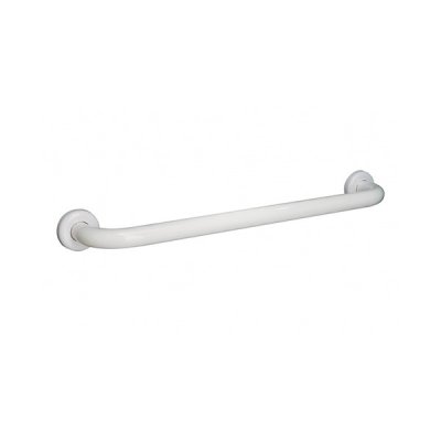 Barre de main fer zingué WCCARE blanc simple 60 cm