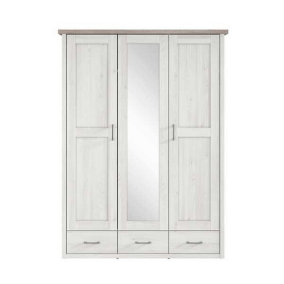 GARDE ROBE LUCA JuZi 3PORTES 3TROIRS PIN LARICO