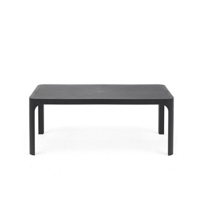Table polypropylène et fibre de verre traité anti UV NET Antracite rectangulaire avec patins anti-dérapants 40x100x60 cm
