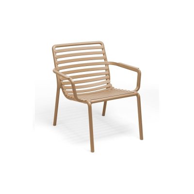 Chaise polypropylène et fibre de verre DOGA RELAX Cappuccino 76x70x75 cm