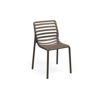 Chaise polypropylène et fibre de verre DOGA Bistrot Tabacco 82x53x55 cm