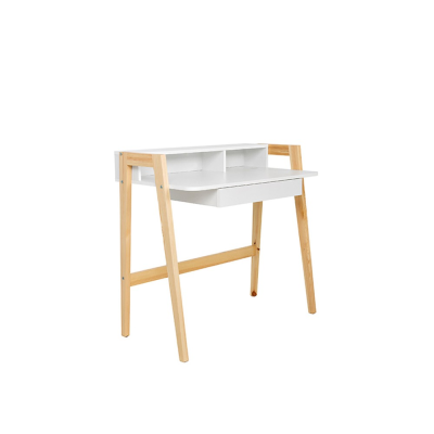 Bureau BRENT blanc alpin 96x55 cm 1 tiroir