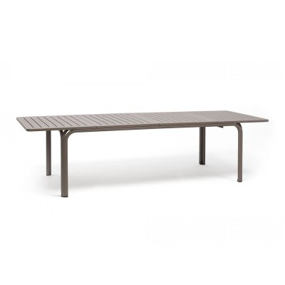 Table DurelTOP en polypropylène traité anti-UV ALLORO Tortora extensible 73x210-280x100 cm