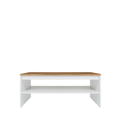 Table basse HOLTEN blanc/ chêne wotan 110X65X45,5 cm