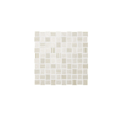 Faïence mosaique rectifié mat DE CHECK WHITE MOSAICO 30,5x30,5 cm