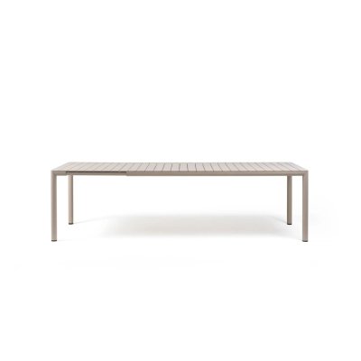 Table extensible en polypropylène TEVERE Beige corda 211-275 cm