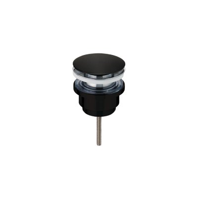 Bonde universelle pour lavabo QUICK CLAC Noir (vis central)