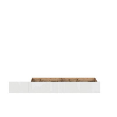 Rangement pour lit NUIS chêne wotan/blanc brillant