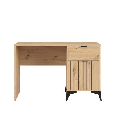 Bureau LAMEA chêne rustique 1 porte 1 tiroir 120x60x78 cm