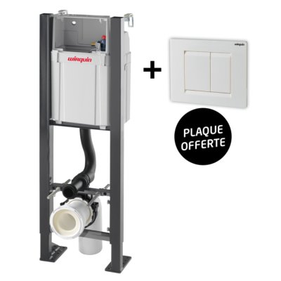 Bati support autoportant COMPACT avec plaque ESSENTIEL blanche