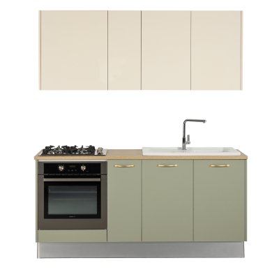 Cuisine SMART 180 façades Crème Vert	
