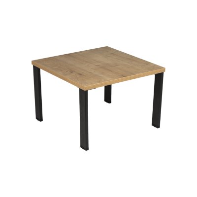 Table basse carrée 60x60 cm structure anthracite/ plateau safir