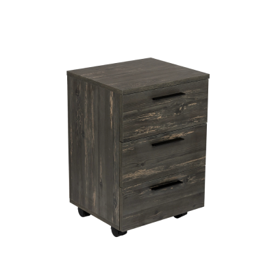 Bloc 3 tiroirs sur roulettes EKO H62xL42xP37 cm décor rebab