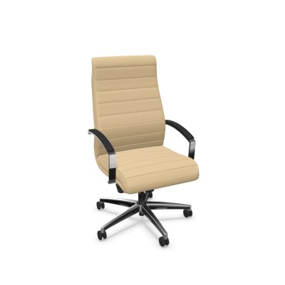 Siège collaborateur LYNX Beige avec accoudoirs fixe
