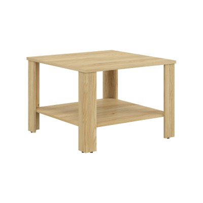 Table basse ODETTE frêne 67,5X67,5X47,5 cm