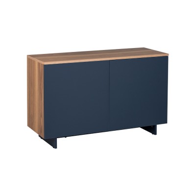 Rangement FLOW 2 portes 120x75x42,5 bois hazar façades bleu