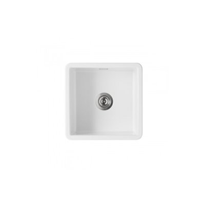 EVIER  1 CUVE CARRE ENC VALET AC VID BL